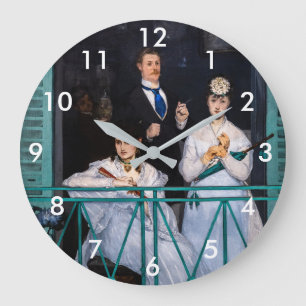 Grande Horloge Ronde Edouard Manet - Le Balcon / The Balcony