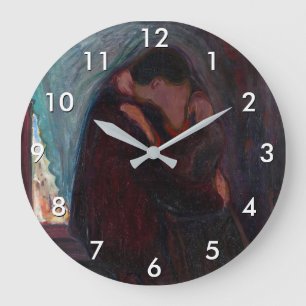 Grande Horloge Ronde Edvard Munch - Le baiser