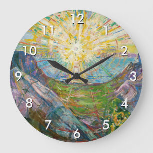 Grande Horloge Ronde Edvard Munch - Le Soleil 1916