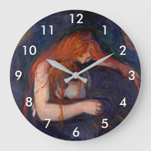 Grande Horloge Ronde Edvard Munch - Vampire / Amour et douleur