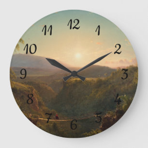 Grande Horloge Ronde Église Pichincha Frederic Edwin