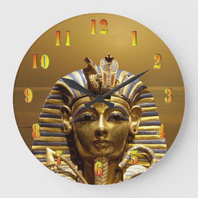 Grande Horloge Ronde Egypte, le roi Tut (Recto)