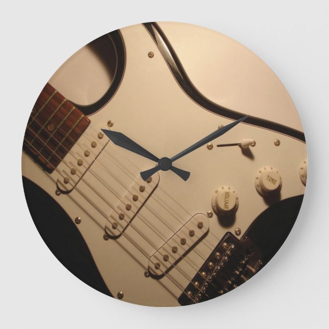 Grande Horloge Ronde Electric guitar Wall Clock (Recto)