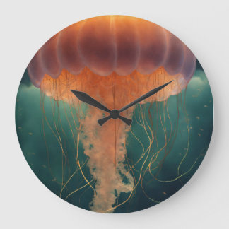Grande Horloge Ronde Élégance fascinante : Regarder murale inspirée de 