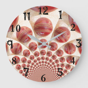 Grande Horloge Ronde Élégance infinie : Moments de cricket kaléidoscopi