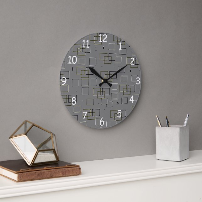 Grande Horloge Ronde Élégance urbaine (Bureau)