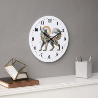 Elégant loup art déco