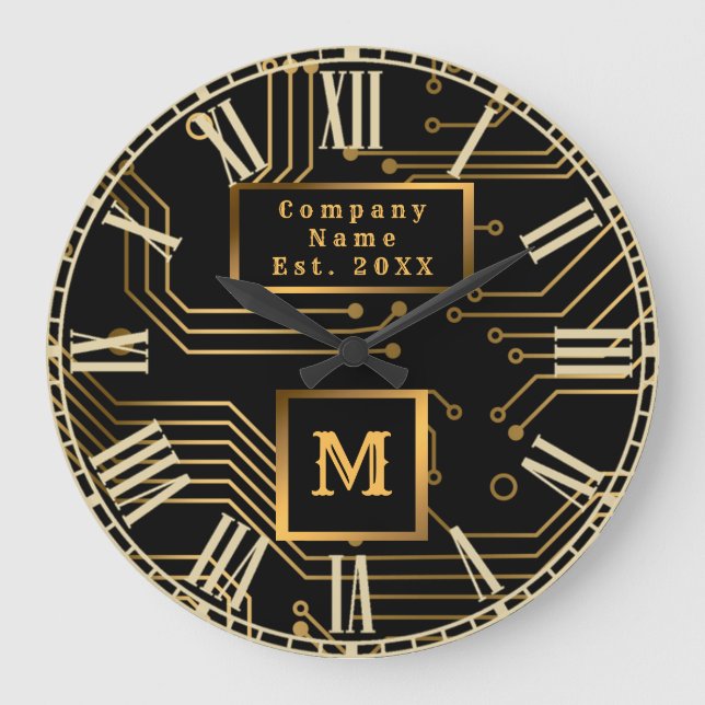 Grande Horloge Ronde Elegant Luxury Professional Monogrammed (Recto)