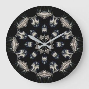 Grande Horloge Ronde Elégant Mandala
