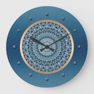 Grande Horloge Ronde Élégant, Oriental, moderne