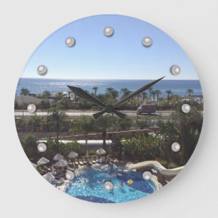 Grande Horloge Ronde élégant, photo, hôtel,