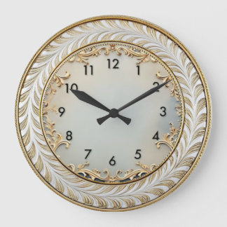 Grande Horloge Ronde Élégant rond Art Déco