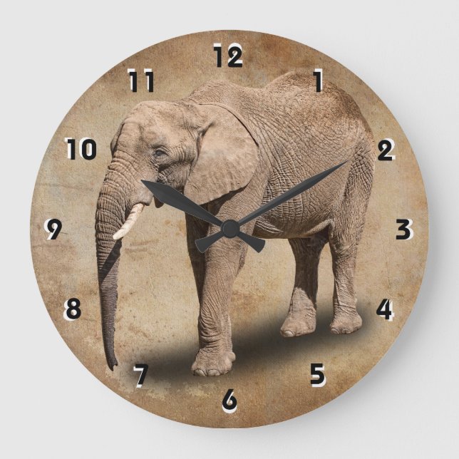 GRANDE HORLOGE RONDE ÉLÉPHANT (Recto)