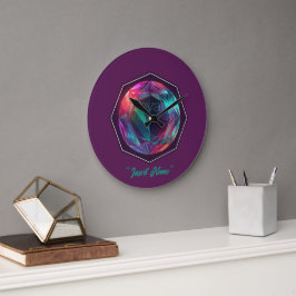 Grande Horloge Ronde Élever votre étincelle intérieure