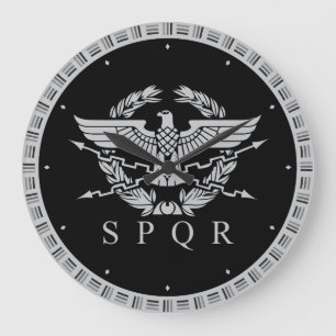 Grande Horloge Ronde Emblème de l'Empire Romain.