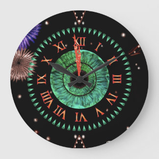 Grande Horloge Ronde Emerald Midnight Clock