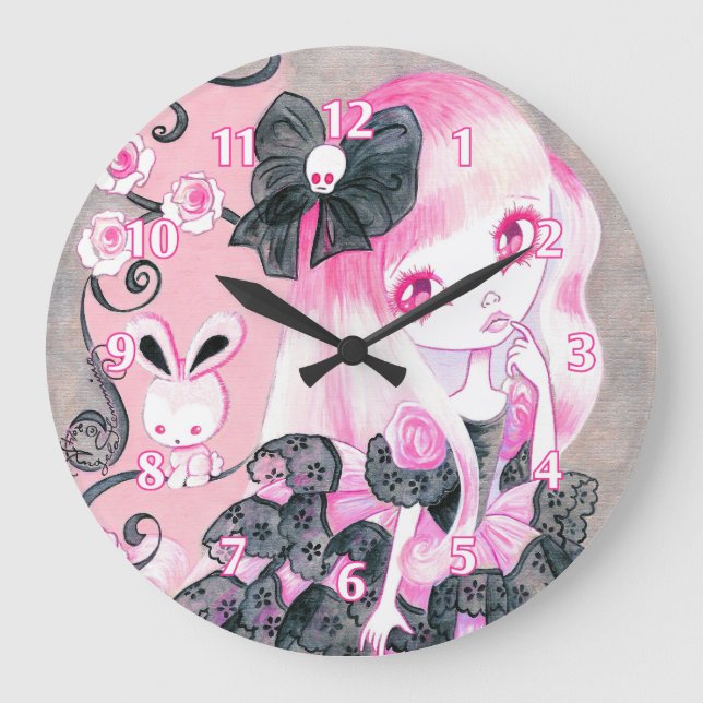 Grande Horloge Ronde Emo Girl : Jennifer (Recto)