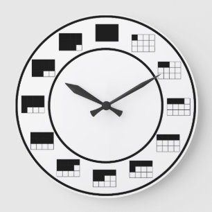 Grande Horloge Ronde En une fraction du temps : par douze