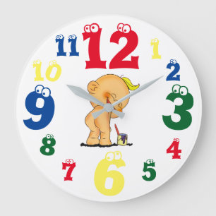Grande Horloge Ronde Enfants