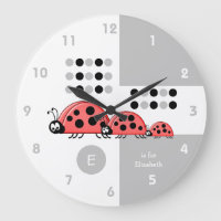 Enfants gris et blancs coccinelle avec nom