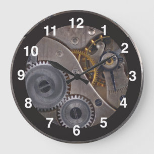 Grande Horloge Ronde Engrenages Steampunk 🕰️ Spécial Anniversaire Arge