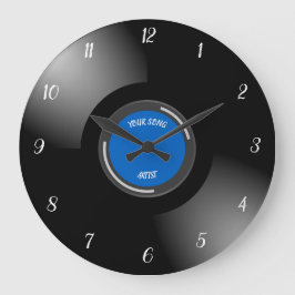 Grande Horloge Ronde Enregistrement de vinyle modifiable
