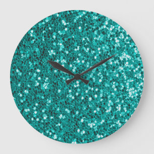Grande Horloge Ronde Épercées turquoise : Bright Close Up Foundation