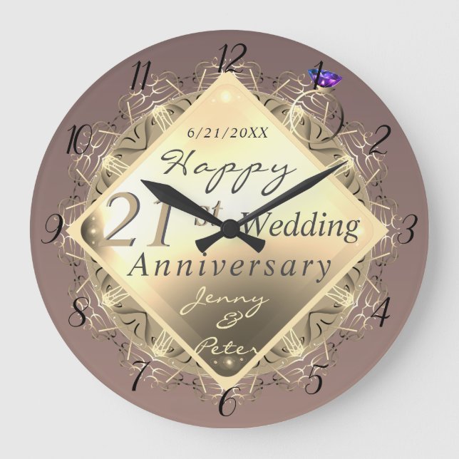 Grande Horloge Ronde Épreuve personnalisée Emblème brillant Acrylique H (Recto)
