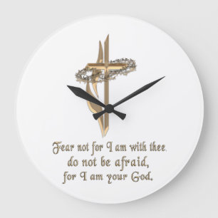 Grande Horloge Ronde Esaïe 41:10 t-shirts