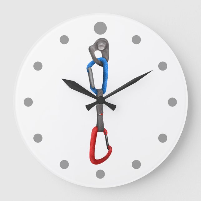 Grande Horloge Ronde Escalade de roche avec dessin rapide (Recto)