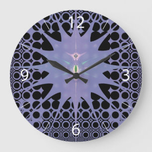 Grande Horloge Ronde Espace pourpre