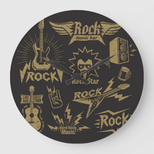 Grande Horloge Ronde Essence de musique rock énergique