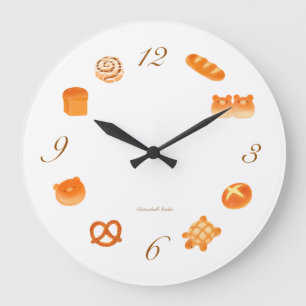Grande Horloge Ronde Esthétique japonaise kawaii Boulangerie confortabl