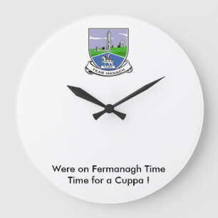 Grande Horloge Ronde Étaient en Fermanagh Time-Time pour un Cuppa.