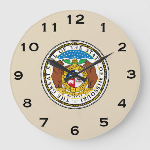 Grande Horloge Ronde État de l'horloge murale du Missouri
