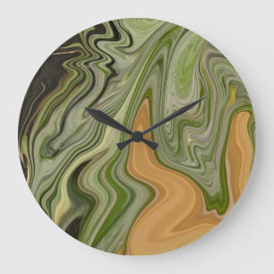 Grande Horloge Ronde Été en ananas tropical