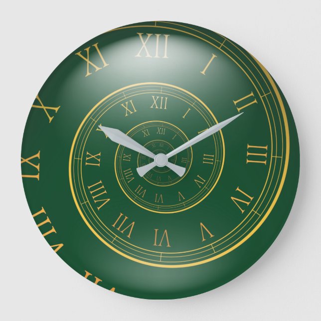Grande Horloge Ronde Eternal Clocks, Spiral roman Large Clock (Recto)