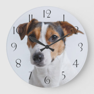 Grande Horloge Ronde Éterrer de Jack russell