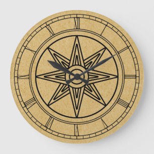 Grande Horloge Ronde Étoile d'Inanna