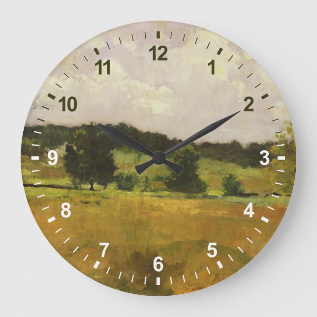 Grande Horloge Ronde Étude du paysage (Recto)