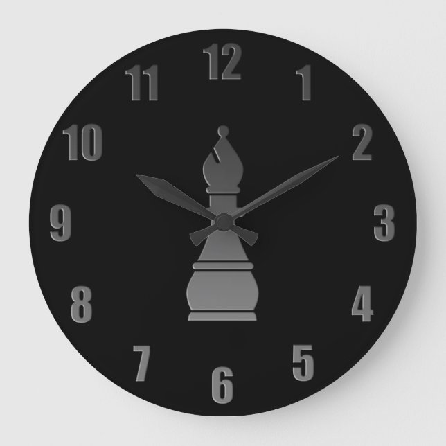 Grande Horloge Ronde Évêque noir (Recto)