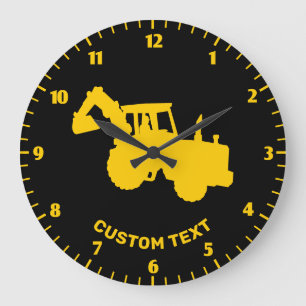 Grande Horloge Ronde Excavateur