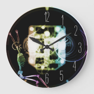 Grande Horloge Ronde Exhausted X-ray Skeleton Clock