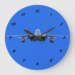 Grande Horloge Ronde F-15c Eagle Clock