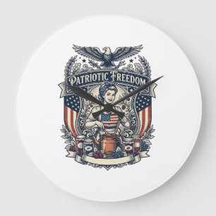 Grande Horloge Ronde Fabricant de confiture patriotique
