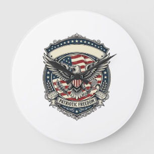 Grande Horloge Ronde Fabricant de savon patriotique