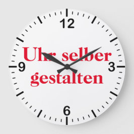 Grande Horloge Ronde Façonner l'horloge
