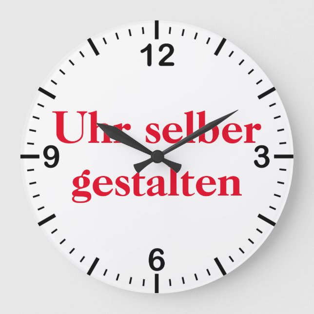 Grande Horloge Ronde Façonner l'horloge (Recto)