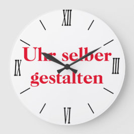 Grande Horloge Ronde Façonner l'horloge