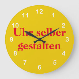 Grande Horloge Ronde Façonner l'horloge